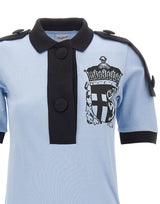 VAQUERA Abito polo con stemma Light Blue Donna 