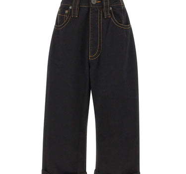 VAQUERA Jeans a gamba larga BLACK Donna 