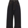 VAQUERA Jeans a gamba larga BLACK Donna 