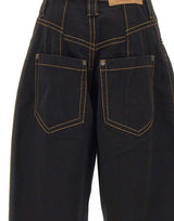 VAQUERA Jeans a gamba larga BLACK Donna 