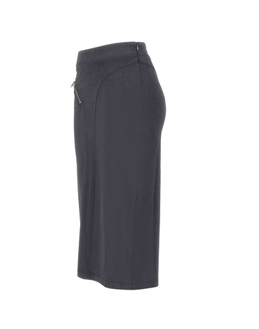 VAQUERA Gonna in cotone con zip GREY Donna 
