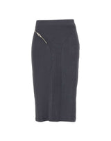 VAQUERA Gonna in cotone con zip GREY Donna 