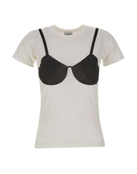 VAQUERA T-shirt trompe l'l'œil WHITE Donna 