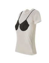 VAQUERA T-shirt trompe l'l'œil WHITE Donna 