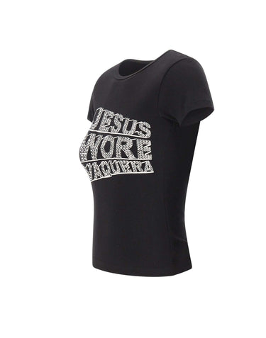 VAQUERA T-shirt slim con stampa BLACK Donna 