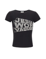 VAQUERA T-shirt slim con stampa BLACK Donna 