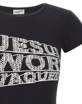 VAQUERA T-shirt slim con stampa BLACK Donna 