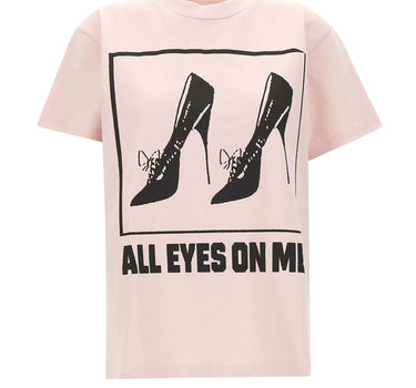 VAQUERA T-shirt over con stampa Pink Donna 