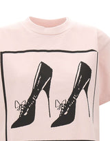 VAQUERA T-shirt over con stampa Pink Donna 