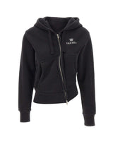 VAQUERA Felpa con cappuccio asimmetrica BLACK Donna 