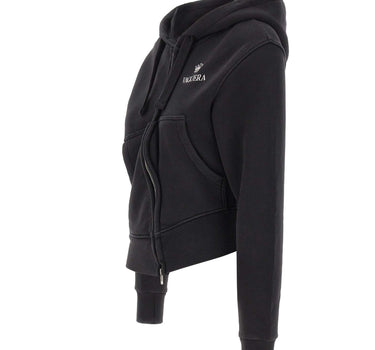VAQUERA Felpa con cappuccio asimmetrica BLACK Donna 
