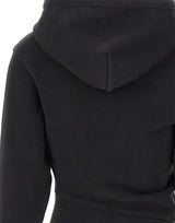 VAQUERA Felpa con cappuccio asimmetrica BLACK Donna 