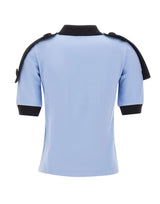 VAQUERA Polo con stemma Light Blue Donna 