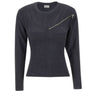 VAQUERA T-shirt a maniche lunghe con zip GREY Donna 