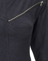VAQUERA T-shirt a maniche lunghe con zip GREY Donna 
