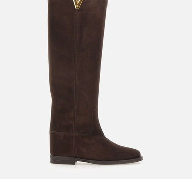 VIA ROMA 15 Stivali "Velour" BROWN Donna 