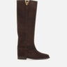 VIA ROMA 15 Stivali "Velour" BROWN Donna 