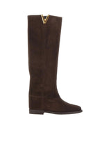 VIA ROMA 15 Stivali "Velour" BROWN Donna 