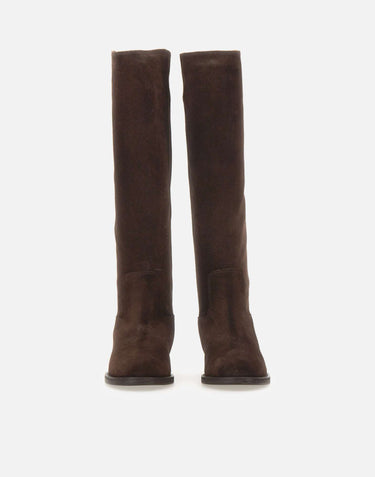 VIA ROMA 15 Stivali "Velour" BROWN Donna 
