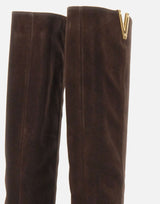 VIA ROMA 15 Stivali "Velour" BROWN Donna 