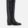 VIA ROMA 15 Stivali "Santa Monica" in pelle BLACK Donna 