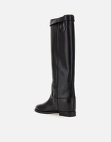 VIA ROMA 15 Stivali "Santa Monica" in pelle BLACK Donna 