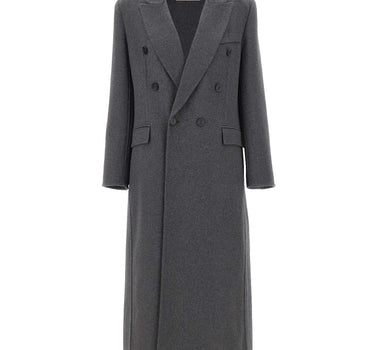 Cappotto doppiopetto in lana 1126WCT006440B DKGREY VICTORIA BECKHAM 