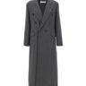 Cappotto doppiopetto in lana 1126WCT006440B DKGREY VICTORIA BECKHAM 