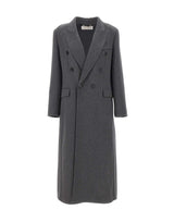 Cappotto doppiopetto in lana 1126WCT006440B DKGREY VICTORIA BECKHAM 