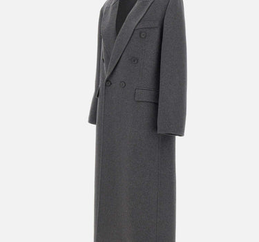 Cappotto doppiopetto in lana 1126WCT006440B DKGREY VICTORIA BECKHAM 
