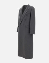 Cappotto doppiopetto in lana 1126WCT006440B DKGREY VICTORIA BECKHAM 