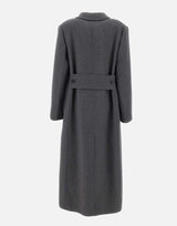 Cappotto doppiopetto in lana 1126WCT006440B DKGREY VICTORIA BECKHAM 