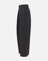 Pantaloni a gamba larga 1226WTR002857Q DKGREY VICTORIA BECKHAM 