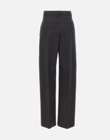 Pantaloni a gamba larga 1226WTR002857Q DKGREY VICTORIA BECKHAM 