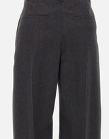 Pantaloni a gamba larga 1226WTR002857Q DKGREY VICTORIA BECKHAM 