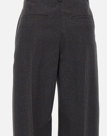 Pantaloni a gamba larga 1226WTR002857Q DKGREY VICTORIA BECKHAM 