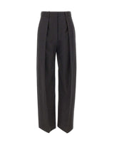 Pantaloni a gamba larga 1226WTR002857Q DKGREY VICTORIA BECKHAM 