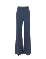 Pantalone "Alina" 1226WTR005115D BLUE VICTORIA BECKHAM 