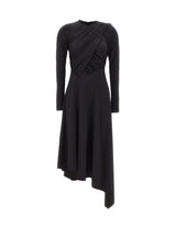 Abito asimmetrico con drappeggi 1326JDR007340A BLACK VICTORIA BECKHAM 