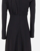 Abito asimmetrico con drappeggi 1326JDR007340A BLACK VICTORIA BECKHAM 