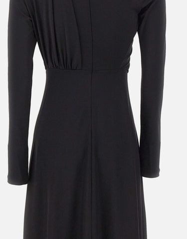 Abito asimmetrico con drappeggi 1326JDR007340A BLACK VICTORIA BECKHAM 