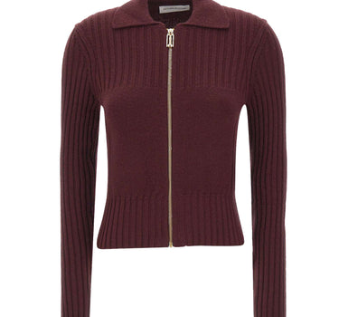 Cardigan con zip in lana e cashmere 1326KJU007313A ACAI VICTORIA BECKHAM 