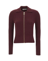 Cardigan con zip in lana e cashmere 1326KJU007313A ACAI VICTORIA BECKHAM 