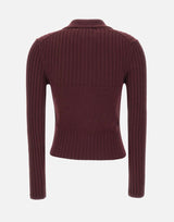Cardigan con zip in lana e cashmere 1326KJU007313A ACAI VICTORIA BECKHAM 