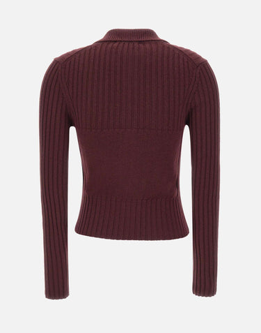 Cardigan con zip in lana e cashmere 1326KJU007313A ACAI VICTORIA BECKHAM 