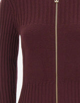 Cardigan con zip in lana e cashmere 1326KJU007313A ACAI VICTORIA BECKHAM 