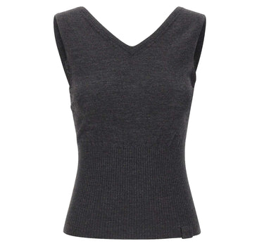 Top smanicato in lana merino 1326KTP007310B ORE VICTORIA BECKHAM 
