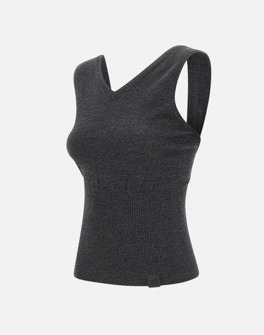 Top smanicato in lana merino 1326KTP007310B ORE VICTORIA BECKHAM 