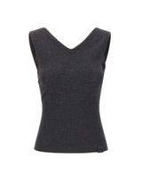 Top smanicato in lana merino 1326KTP007310B ORE VICTORIA BECKHAM 