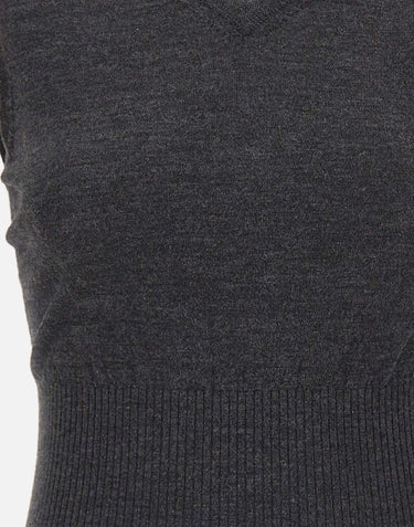 Top smanicato in lana merino 1326KTP007310B ORE VICTORIA BECKHAM 